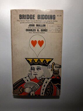 Rare Vintage Book: BRIDGE BIDDING by John Mallon with Intro by Goren